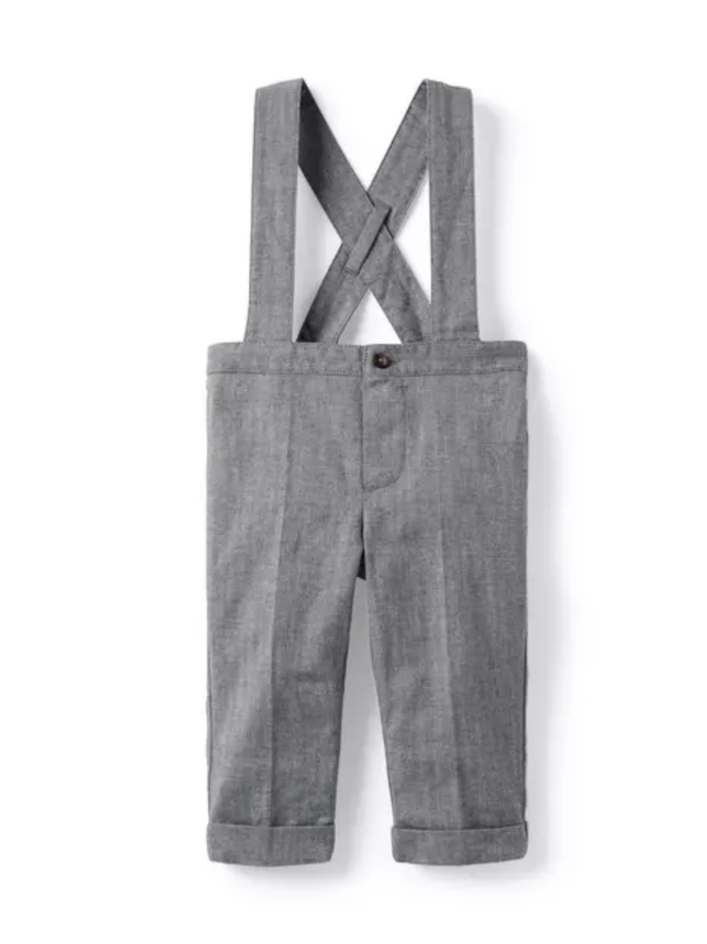 Janie and Jack Baby Herringbone Suspender Pant